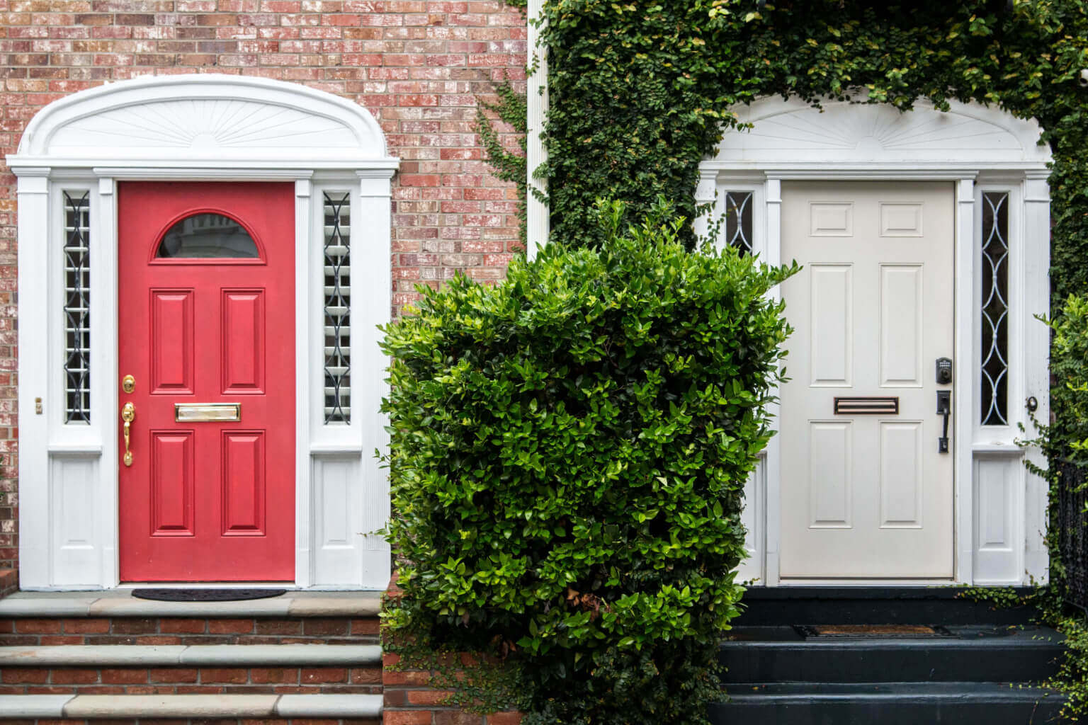 Red Door and White Door Comparison
